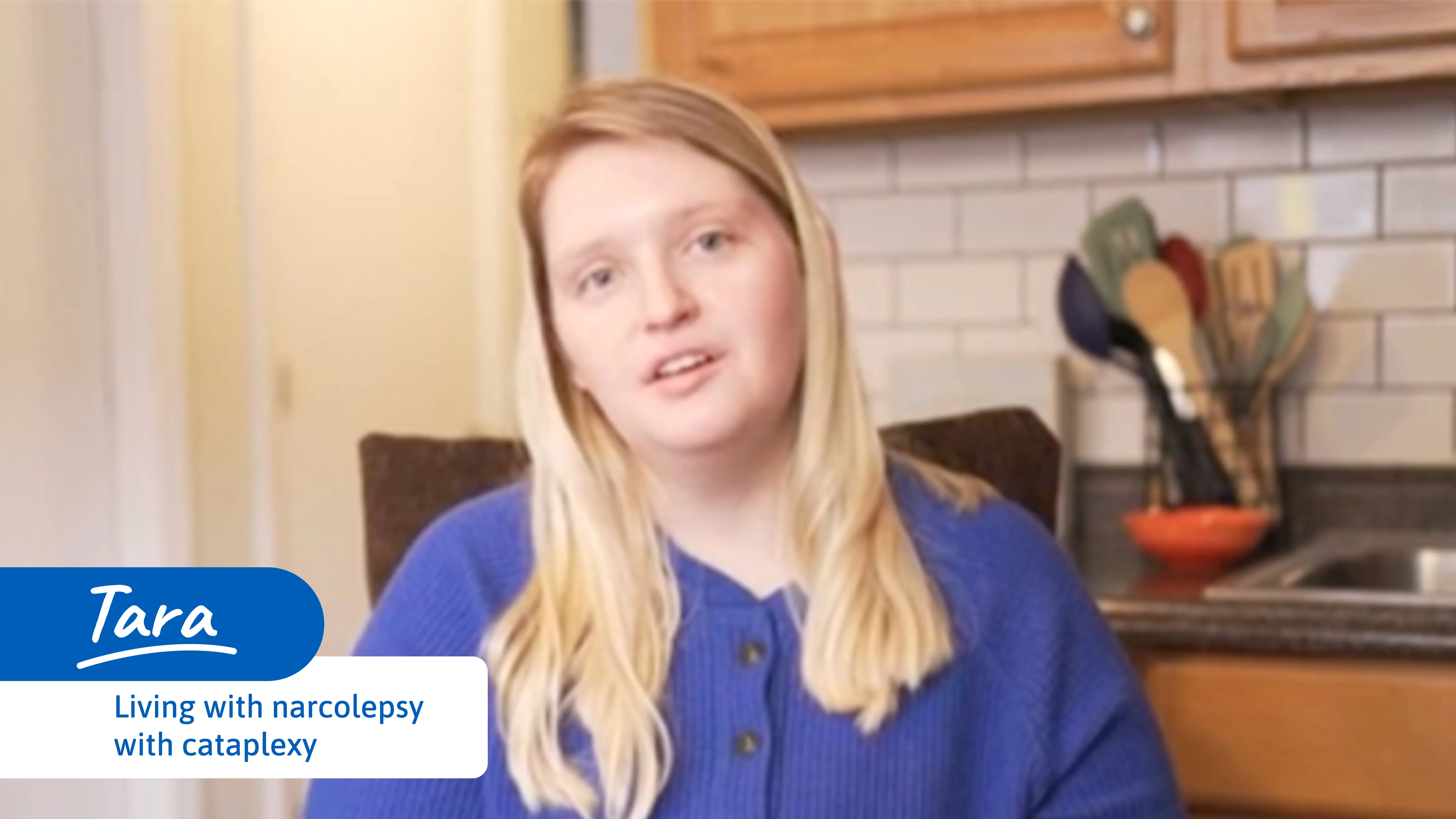 Video thumbnail of Tara, a real person with narcolepsy with cataplexy